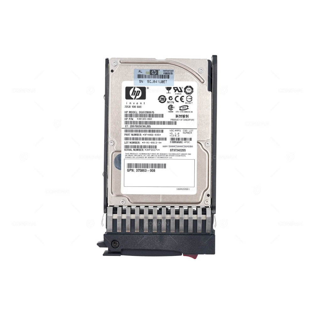 434916-001 HP HDD 73GB 10K SAS 3G 2.5" SFF HOT-SWAP